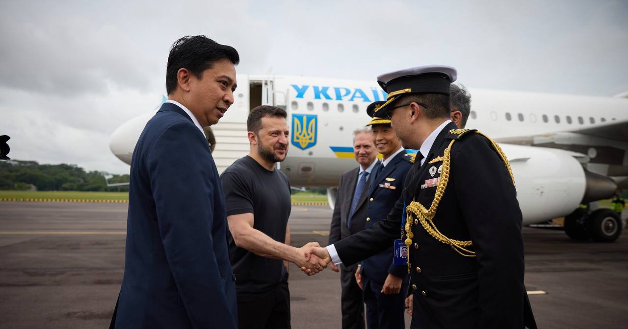 В Сингапуре Зеленский выступит на конференции "Диалог Шангри-Ла" и проведет ряд встреч / Фото из телеграм-канала @V_Zelenskiy_official