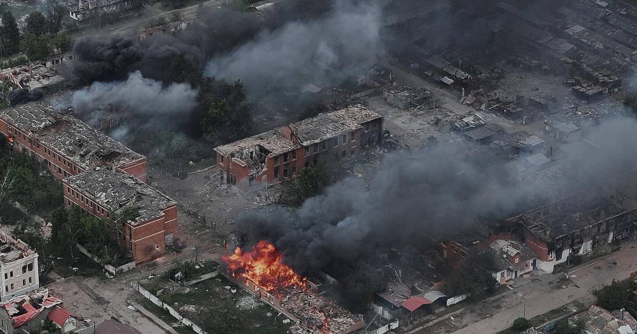 Панорама Вовчанська / Фото телеграм-канал @V_Zelenskiy_official