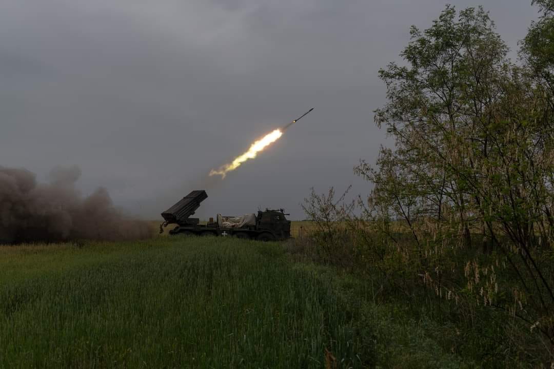 Работа "реактивщиков" 110 ОМБр / Фото: 110 ОМБр