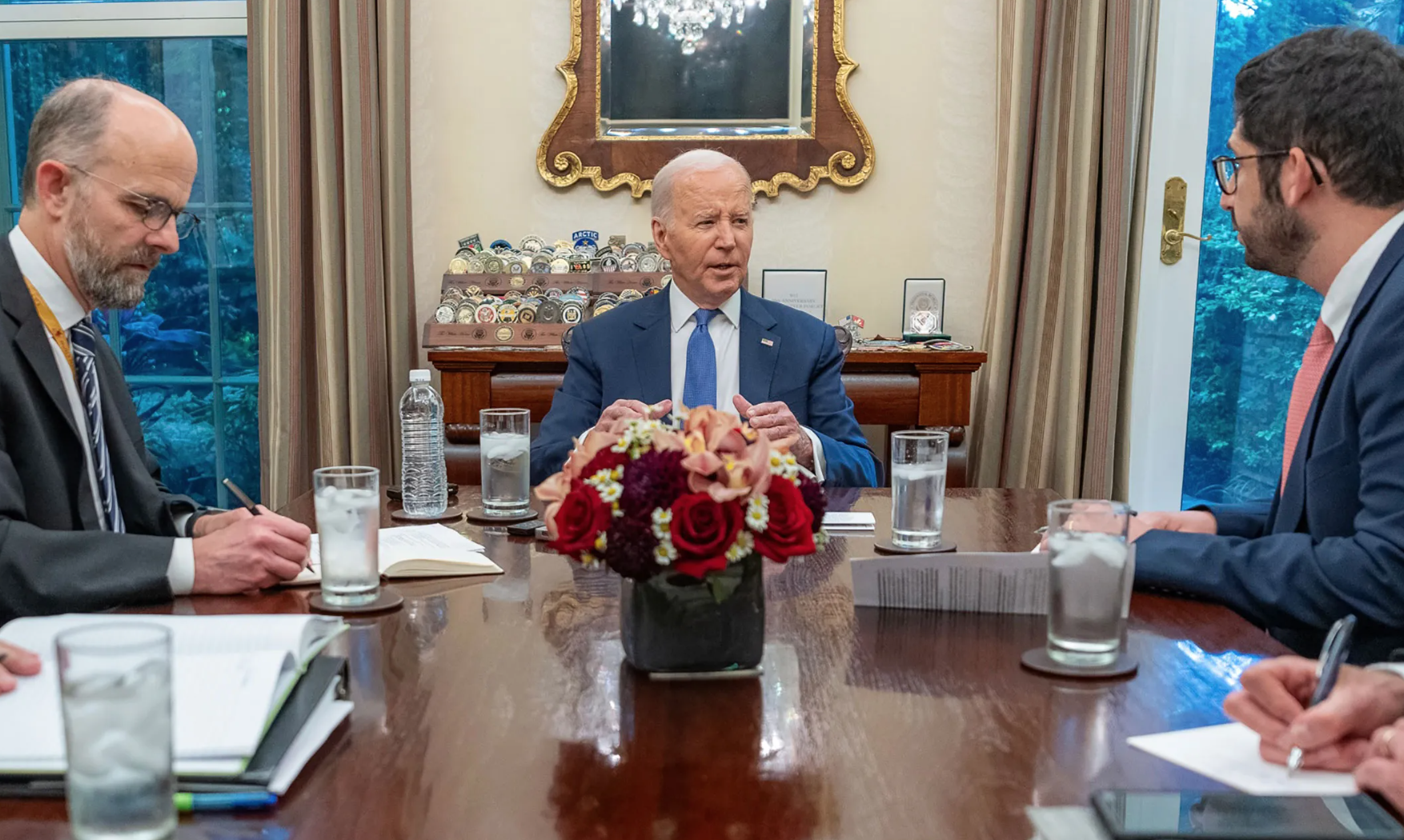 Президент Джо Байден во время интервью TIME / Фото: TIME
