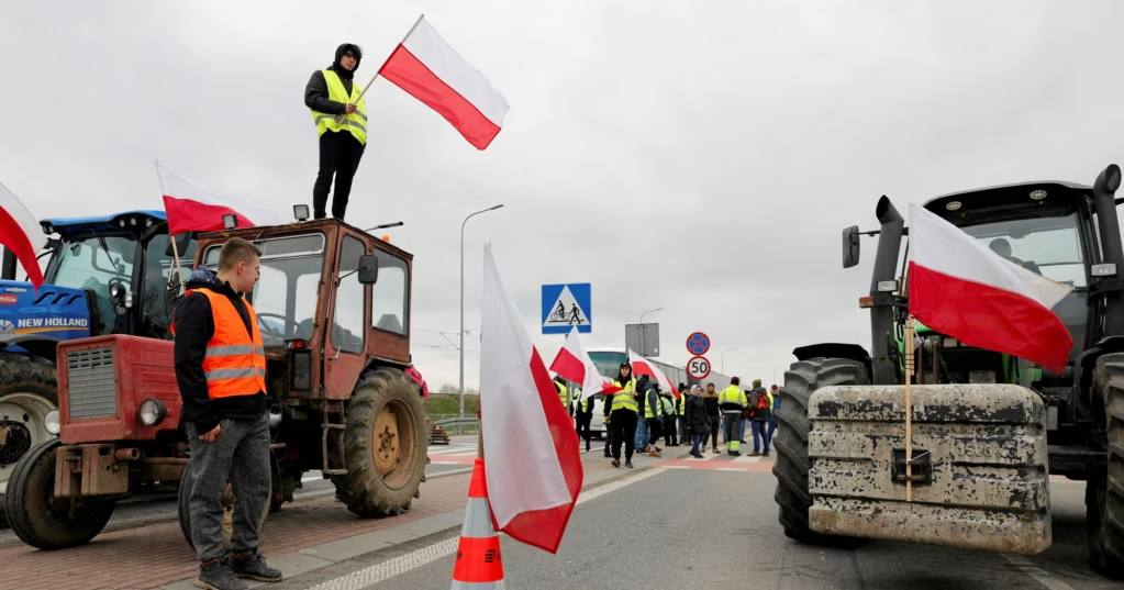 Протест польських фермерів у Медиці, 20 березня 2024 року / Фото Reuters