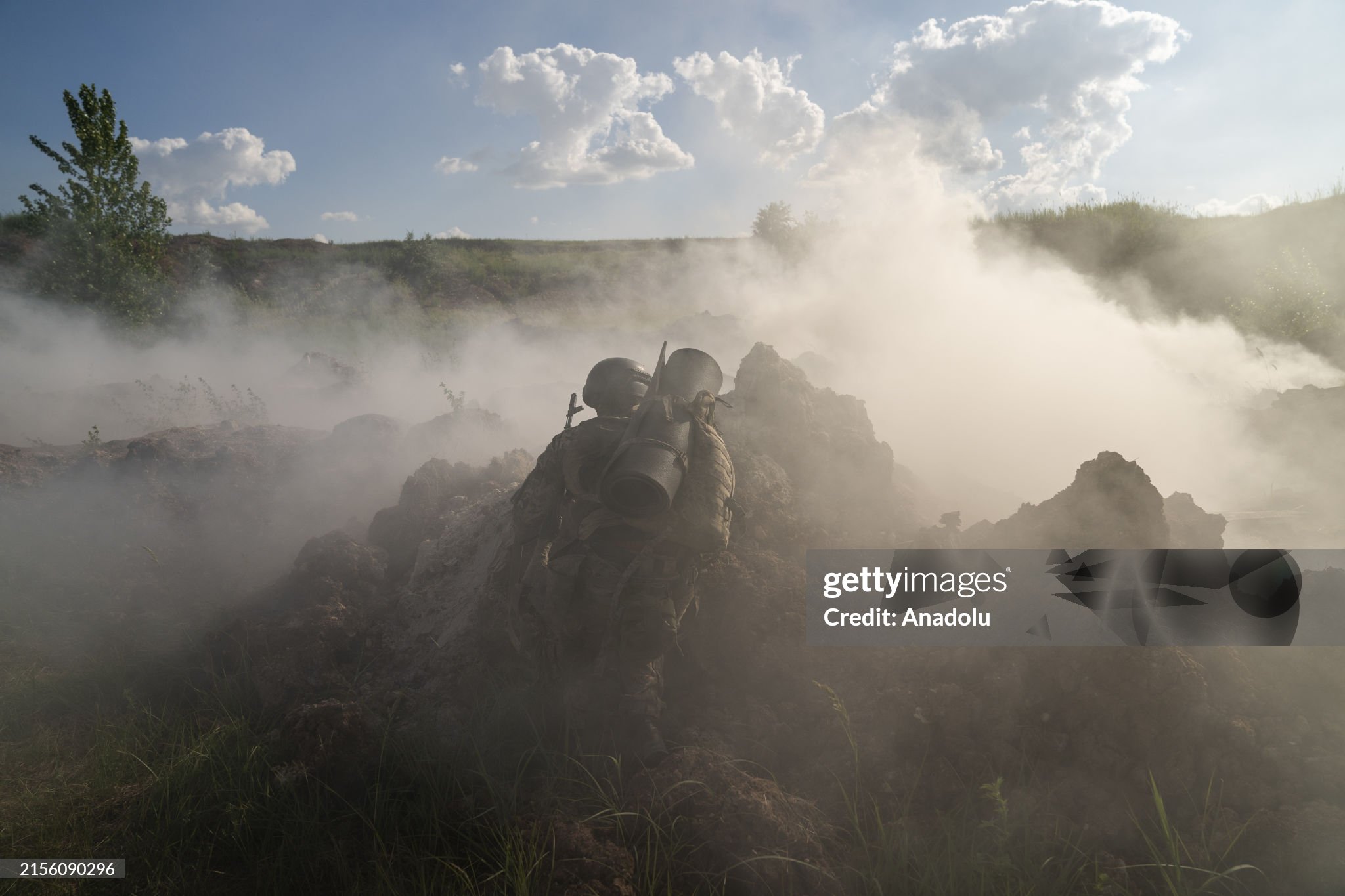 Українські солдати 22-ї бригади під час тактичних навчань в напрямку Часів Яру, 8 червня 2024 / Фото Getty Images