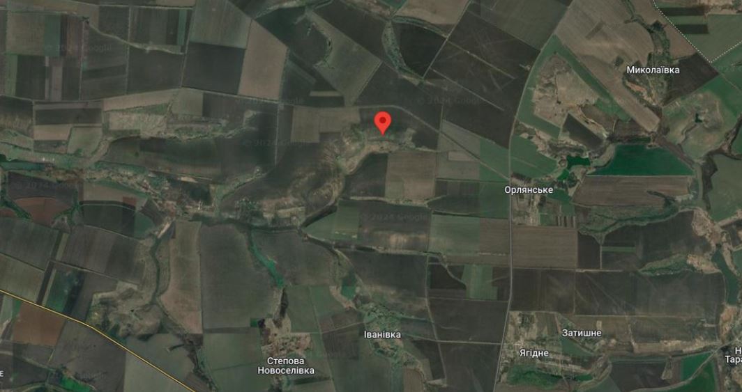 Место бывшей Тимковки на Купянщине / Google Maps