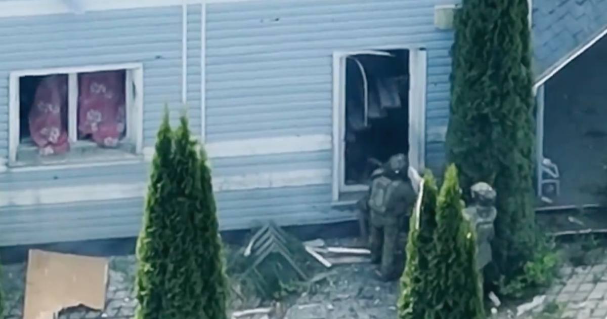 Глубокое, Харьковская область, штурм захваченного россиянами дома / Скриншот видео