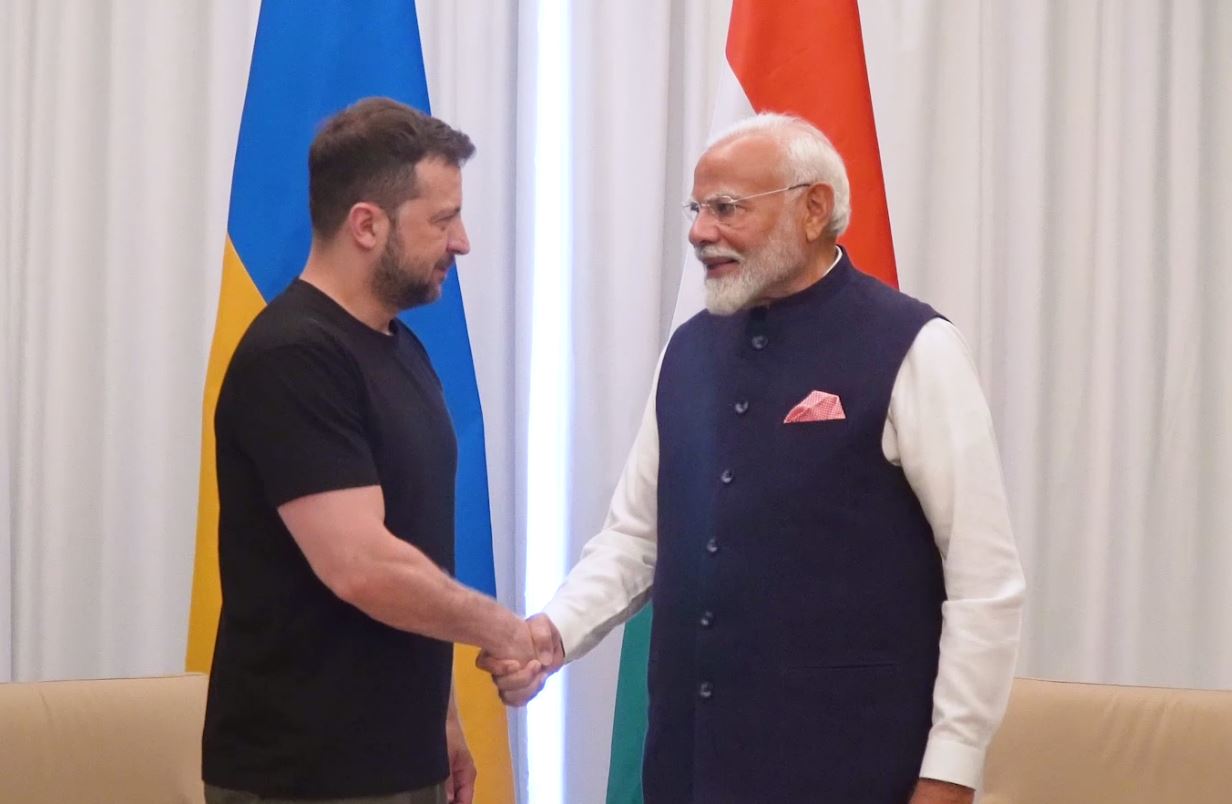 Президент Владимир Зеленский и премьер-министр Индии Нарендра Моди / Скриншот из видео