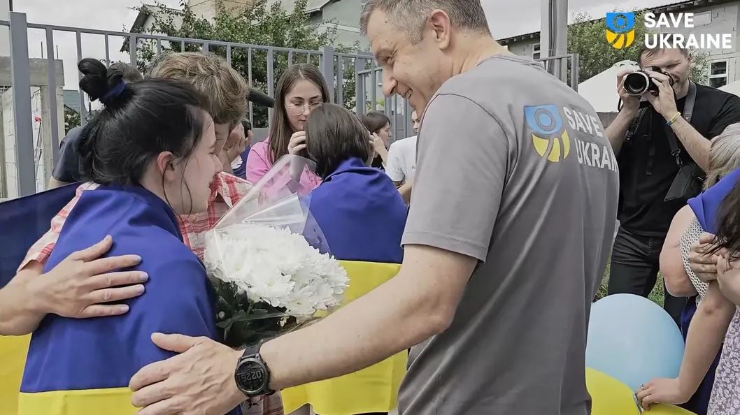 Возвращенные из оккупации дети / Скриншот из видео