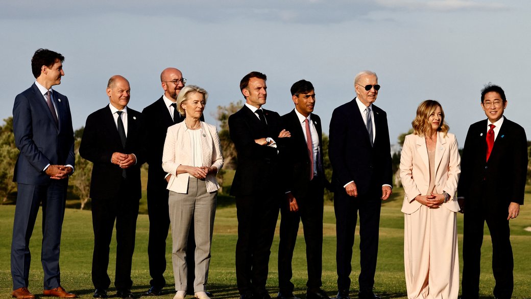 Лідери G7 у перший день саміту "Групи семи" в Італії / Фото: REUTERS