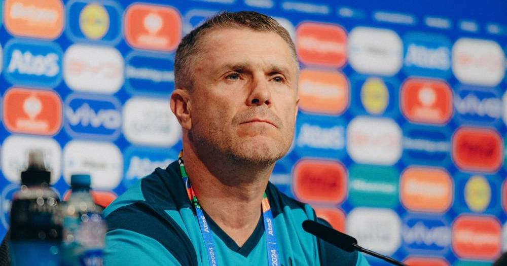 Головний тренер збірної України Сергій Ребров / Фото УАФ