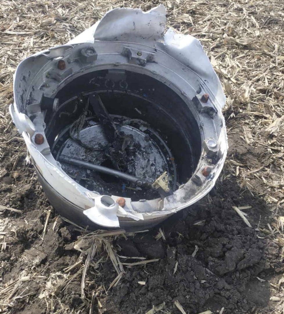 Обломки ракеты 9М723 ОТРК "Искандер-М", апрель 2022 года / Фото: Воздушное командование "Центр"