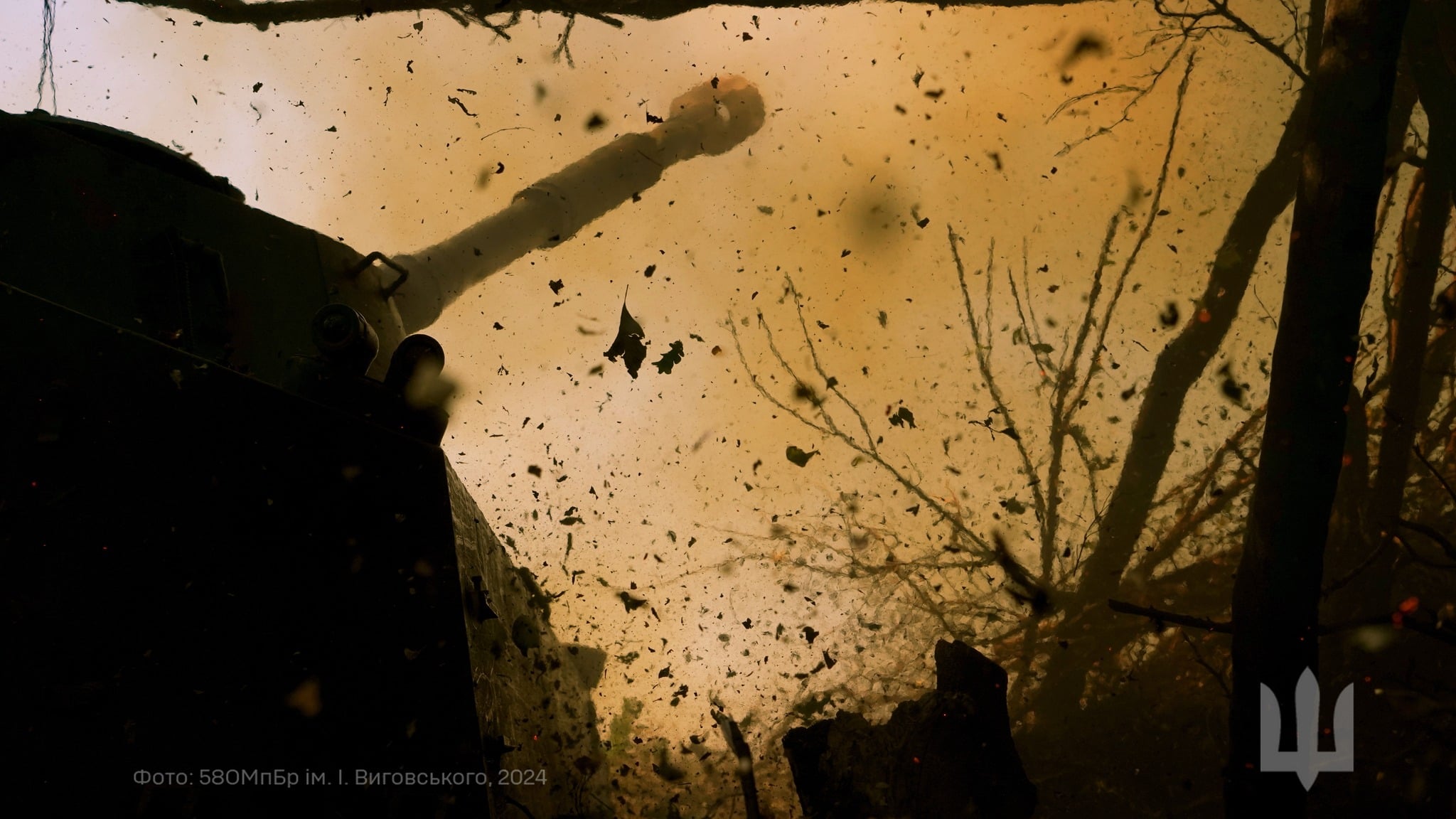 Работа артиллерии 58 отдельной мотопехотной бригада имени гетмана Ивана Выговского / Фото: 58 ОМБр