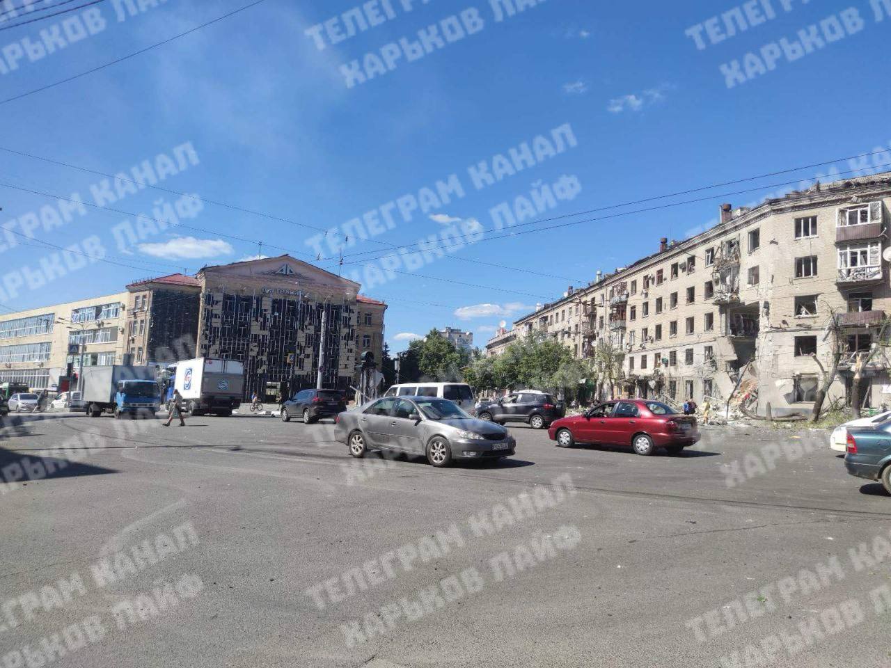 Последствия удара по Харькову 22 июня 2024 года / Фото телеграмм-канал @kharkivlife