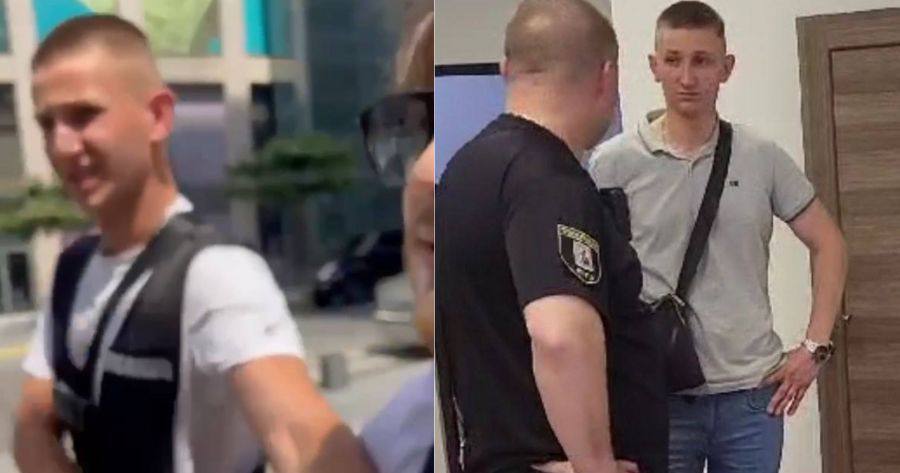 Співробітник ГУ НПУ м. Києва Писаренко Богдан Олегович / Скріншоти з відео