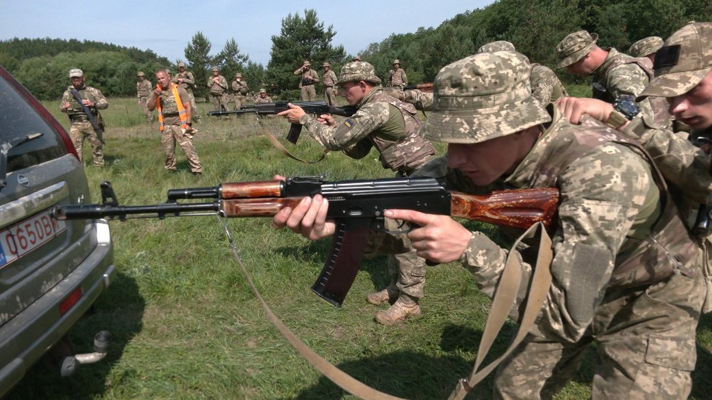 Вишкіл військових ТРО / Фото: Суспільне
