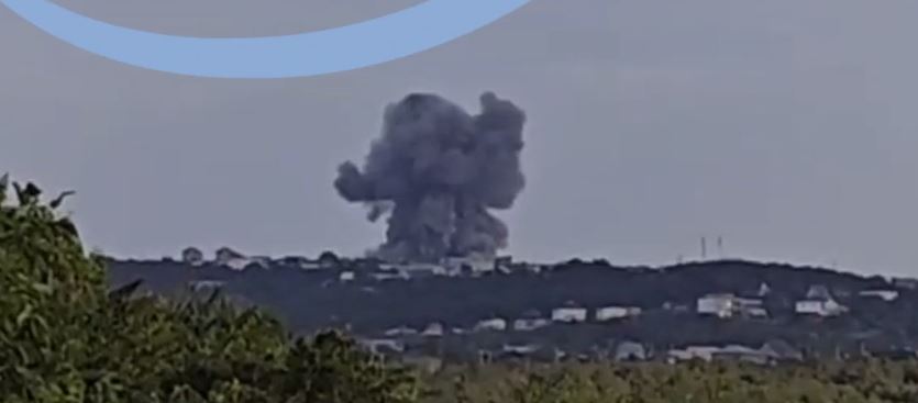 В Криму прогреміли вибухи / Скриншот з відео