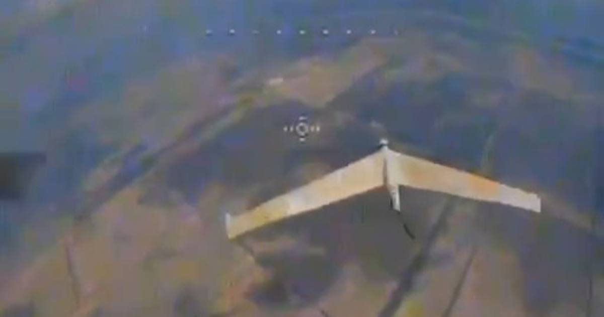 Розвідувальний дрон Zala за мить до знищення / Скріншот з відео