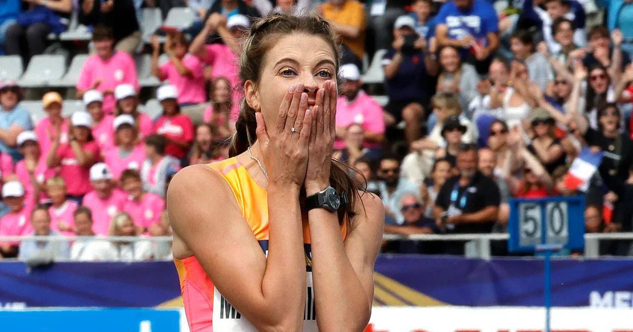 Мировая рекордсменка, чемпионка мира Ярослава Магучих. Париж, 7 июля 2024 года / Фото @ZelenskyyUa