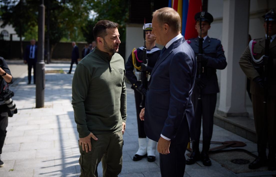 Президент Украины Владимир Зеленский и премьер-министр Польши Дональд Туск в Варшаве / Фото: Офис президента