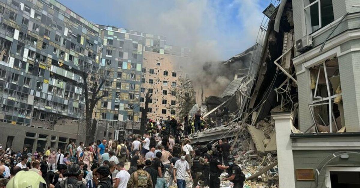 Наслідки удару по Охматдиту / Telegram