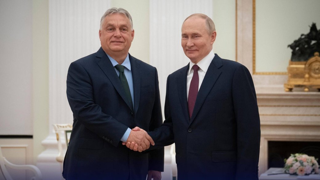 Прем'єр-міністр Угорщини Віктор Орбан під час зустрічі з очільником Кремля Володимиром Путіним / Фото: Orbán Viktor/Facebook