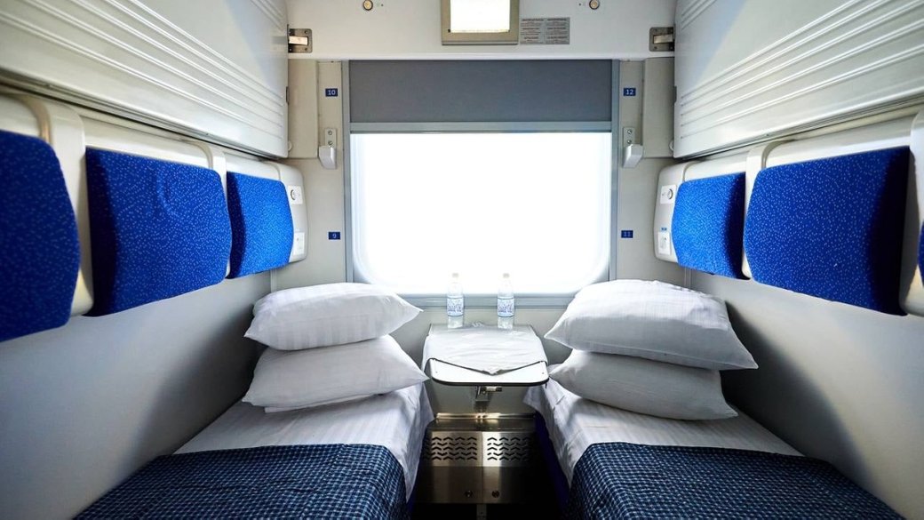 Купе вагона "УЗ" / Фото: "Укрзалізниця"