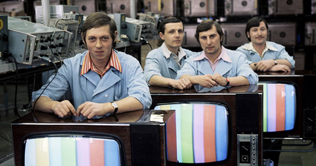Виробництво кольорових телевізорів у СРСР. Ілюстративне фото / Фото РИА Новости