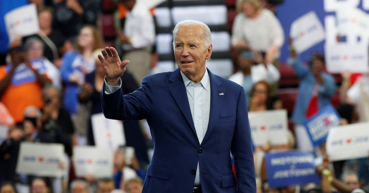 Президент США Джо Байден під час передвиборчої кампанії в Детройті, штат Мічиган, США, 12 липня 2024 року / Фото Reuters