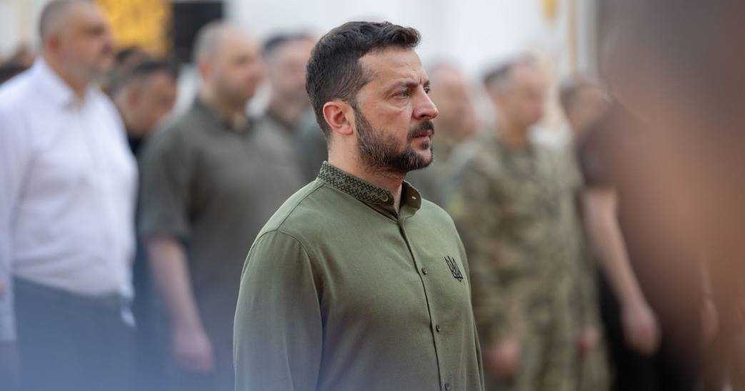Володимир Зеленський на заходах з нагоди Дня Української Державності та Дня хрещення Київської Русі - України в Києві. 15 липня 2024 року / Фото ОПУ