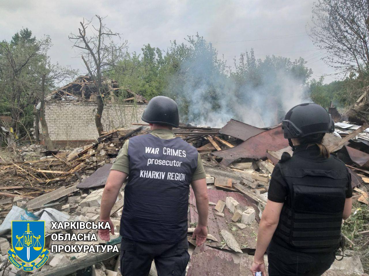 Наслідки російьких обстрілів Харківщини / Фоо: Харківська обласна прокуратура