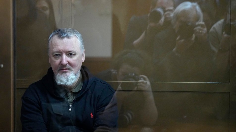 Ігор Гіркін (Стрєлков) під час судового засідання у Московському міському суді / Фото: AP