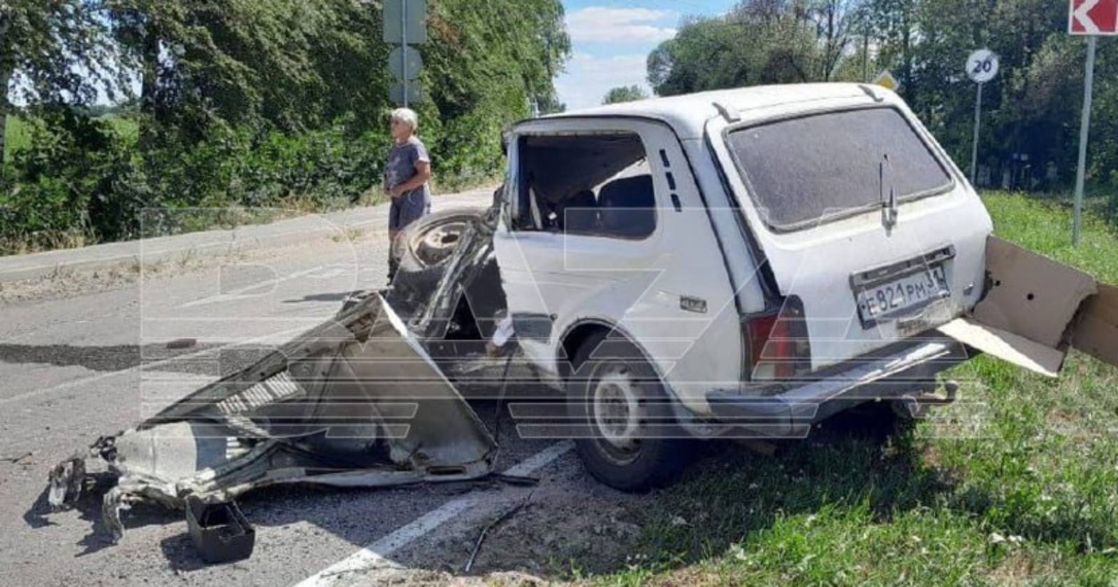 Наслідки ДТП у Борисівському районі Бєлгородської області РФ / Фото з соцмереж