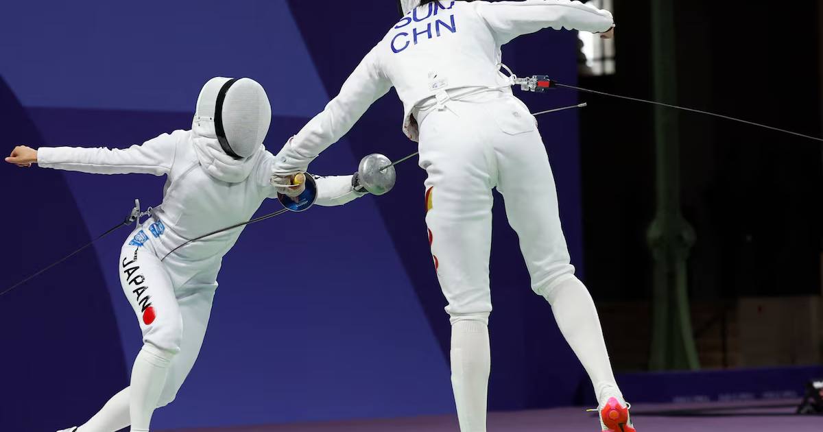 Михо Йошимура (Япония) в бою против Ивен Сун (Китай) / Фото Reuters