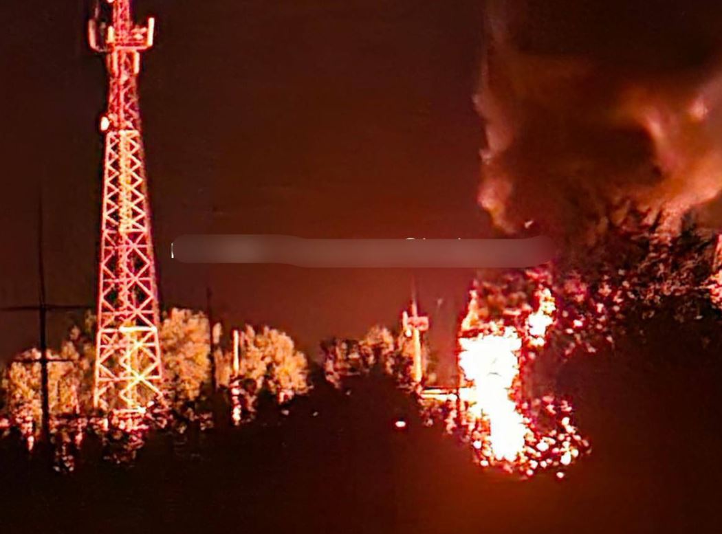 Пожежа на електропідстанції в Бєлгородській області / Фото з соцмереж