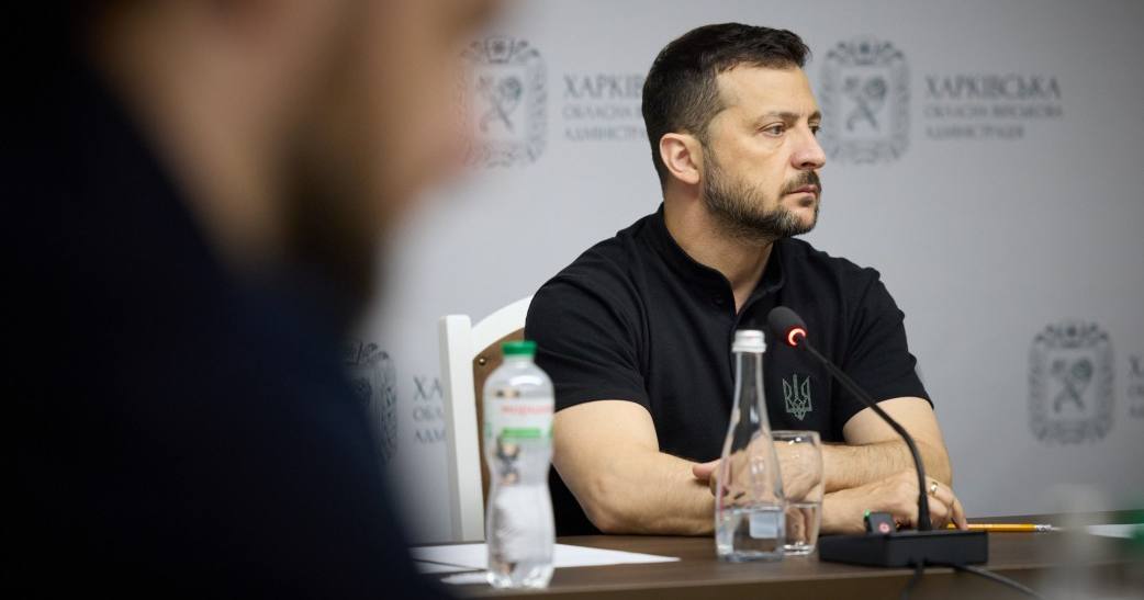 Володимир Зеленський на нараді в Харкові / Фото ОПУ