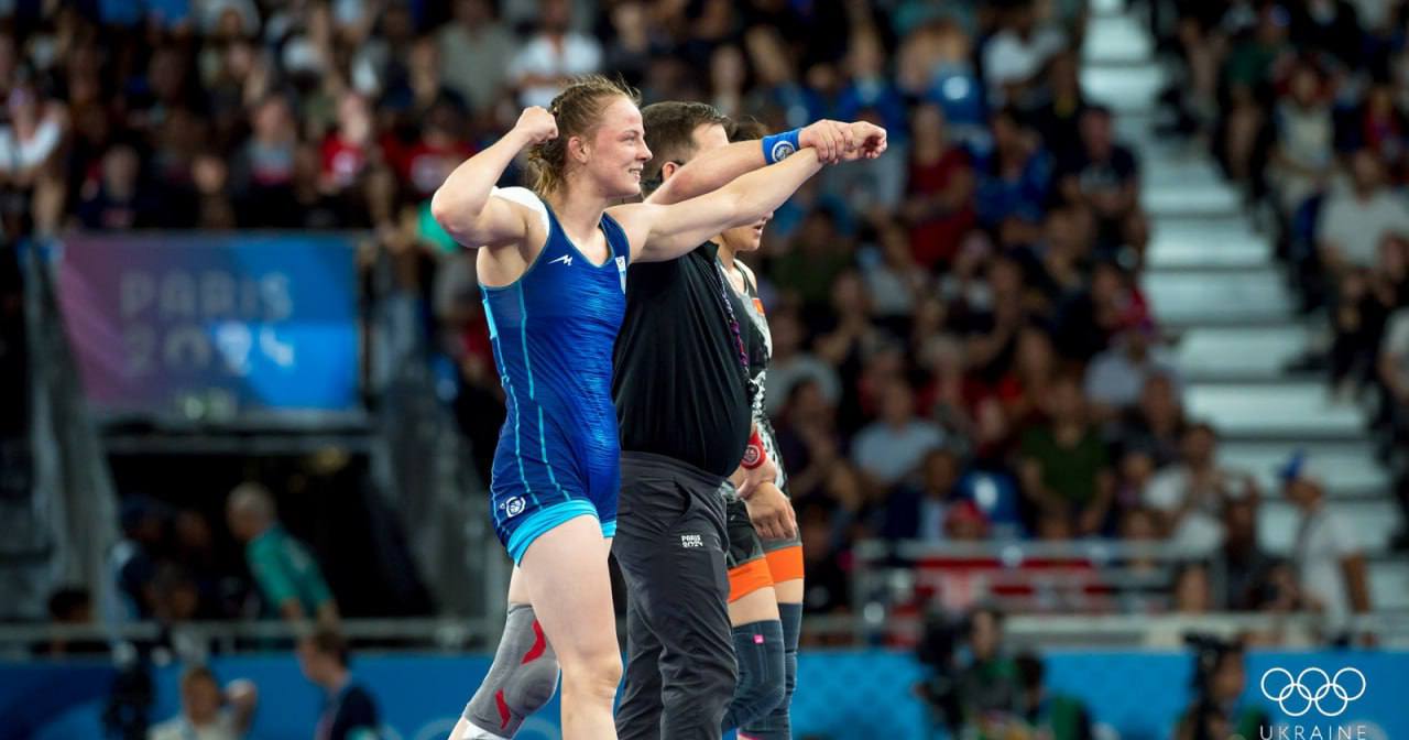 Бронзовый призер Олимпиады-2020 Ирина Коляденко гарантировала Украине еще одну награду. В полуфинале женской борьбы (до 62 кг) она победила Айсулуу Тыныбекову из Кыргызстана (9:2) / Фото НОК