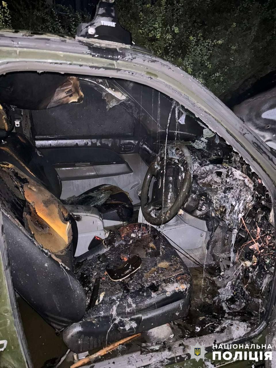 Подожженное авто / НПУ