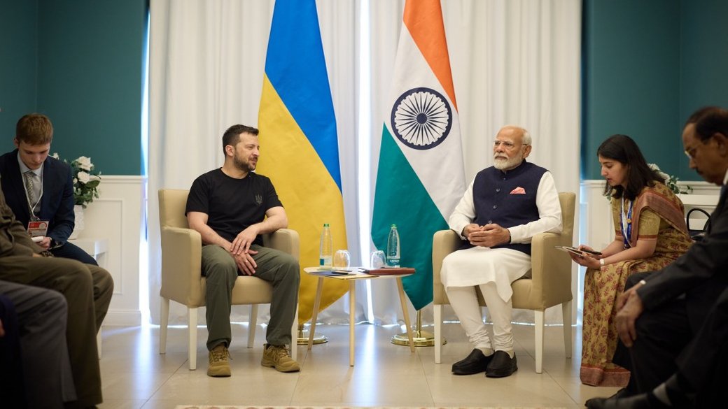 Президент України Володимир Зеленський і прем'єр-міністр Індії Нарендра Моді / Фото: ОПУ