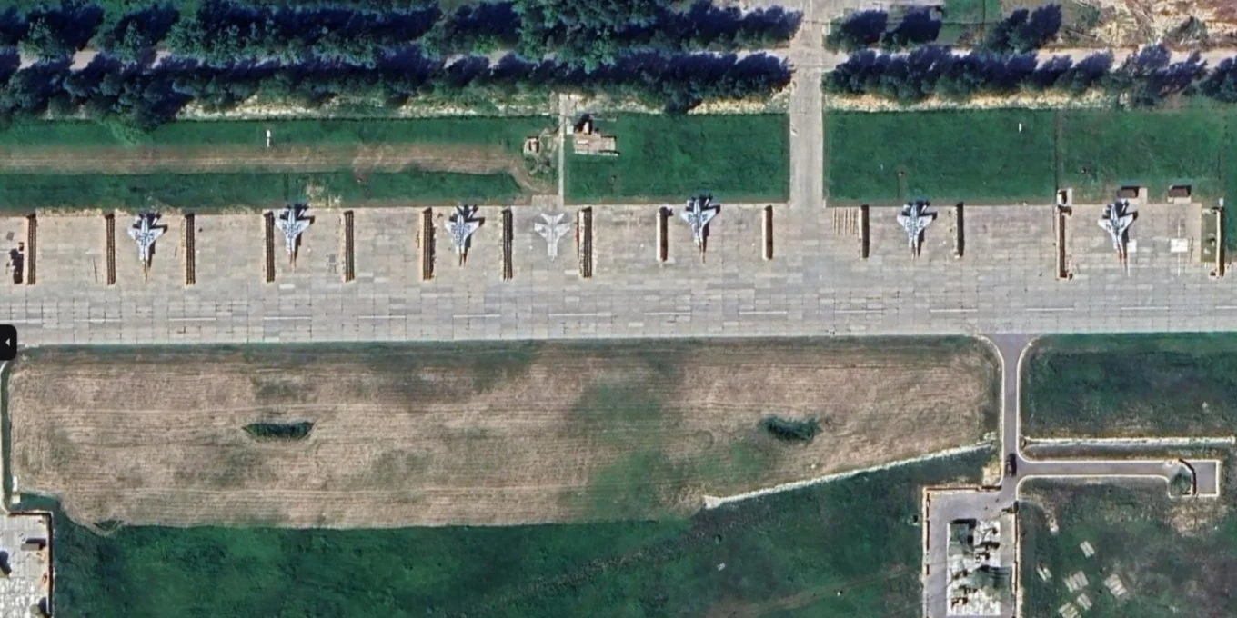 МіГ-31К на авіабазі Саваслейка / Google Eath