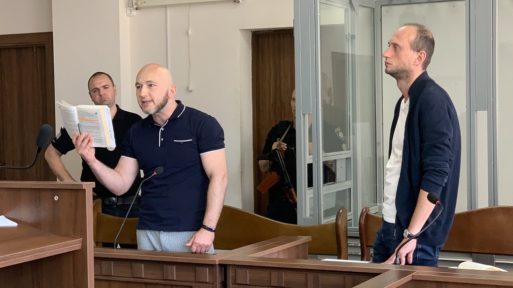 Алексей Тандыр во время судебного заседания в Святошинском райсуде / Фото: Суспільне