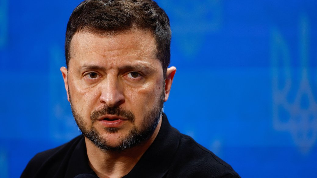 Президент України Володимир Зеленський під час пресконференції на форумі "Україна 2024. Незалежність" / Фото: REUTERS