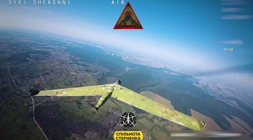 Російський дрон ZALA 421-16E з маскувальним паттерном / Скриншот з відео
