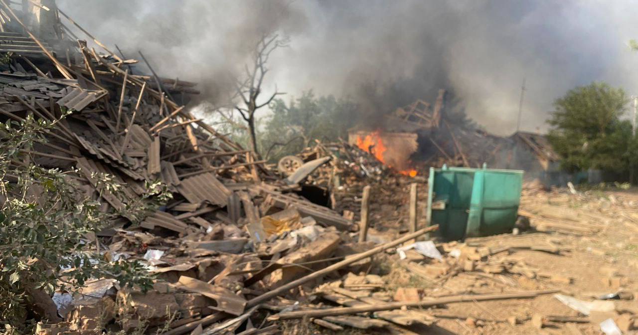 Последствия обстрелов Донецкой области / Фото Донецкая ОВА