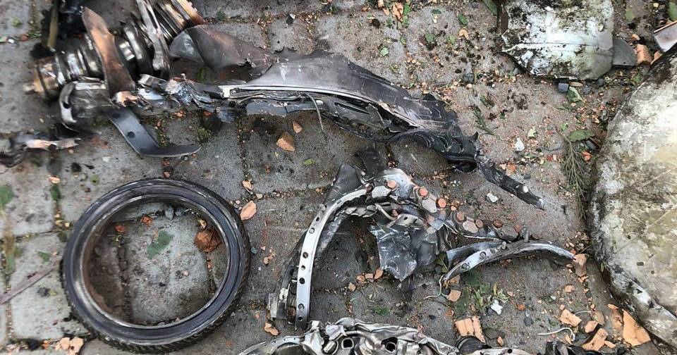 Уламки ворожого боєприпасу. Архівне фото / Фото телеграм-канал @synegubov