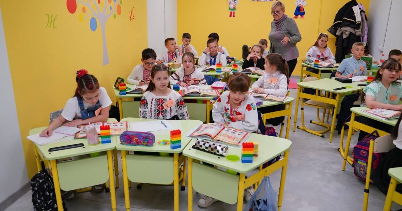 Урок у підземній школі в Індустріальному районі Харкова. 13 травня 2024 року / Фото пресслужба Харківської міськради