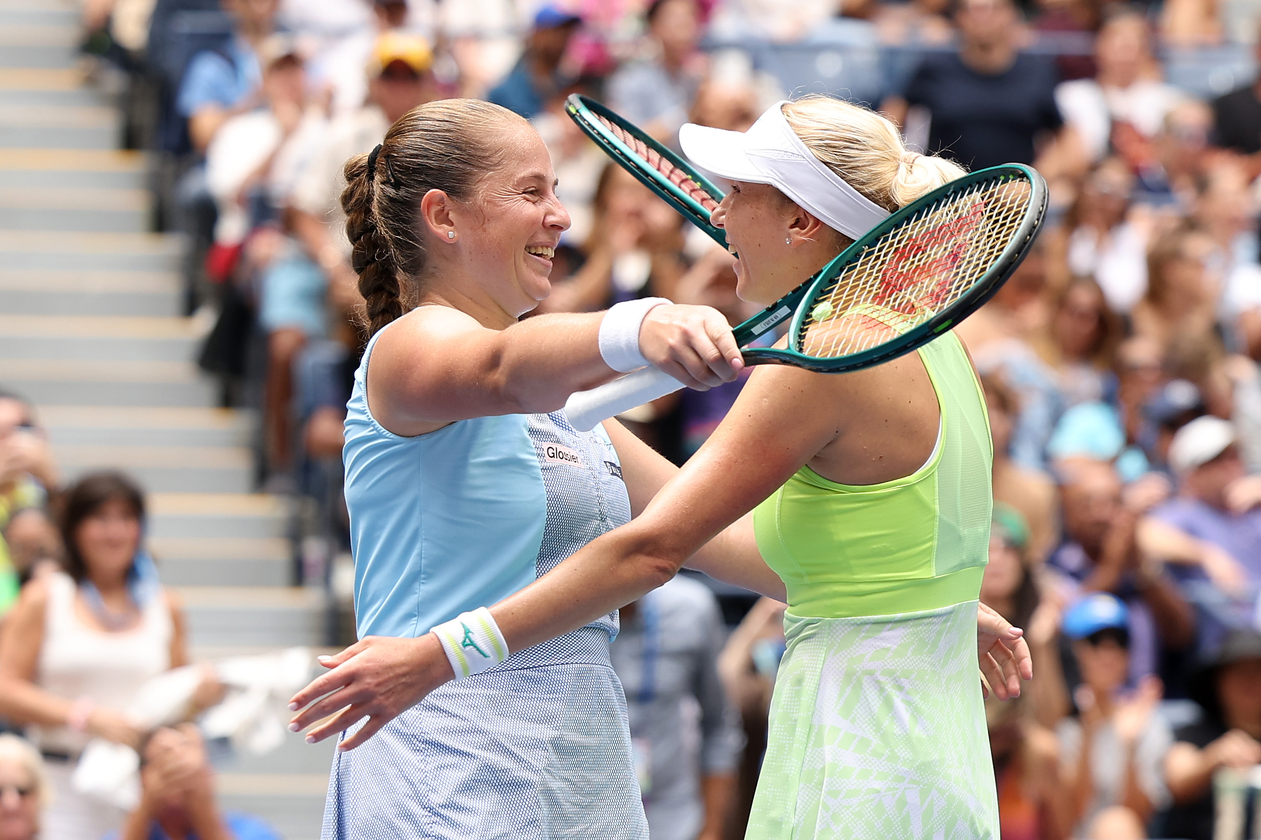 Елена Остапенко и Людмила Киченок в финале US Open-2024 / Фото: Getty Images/Global Images Ukraine