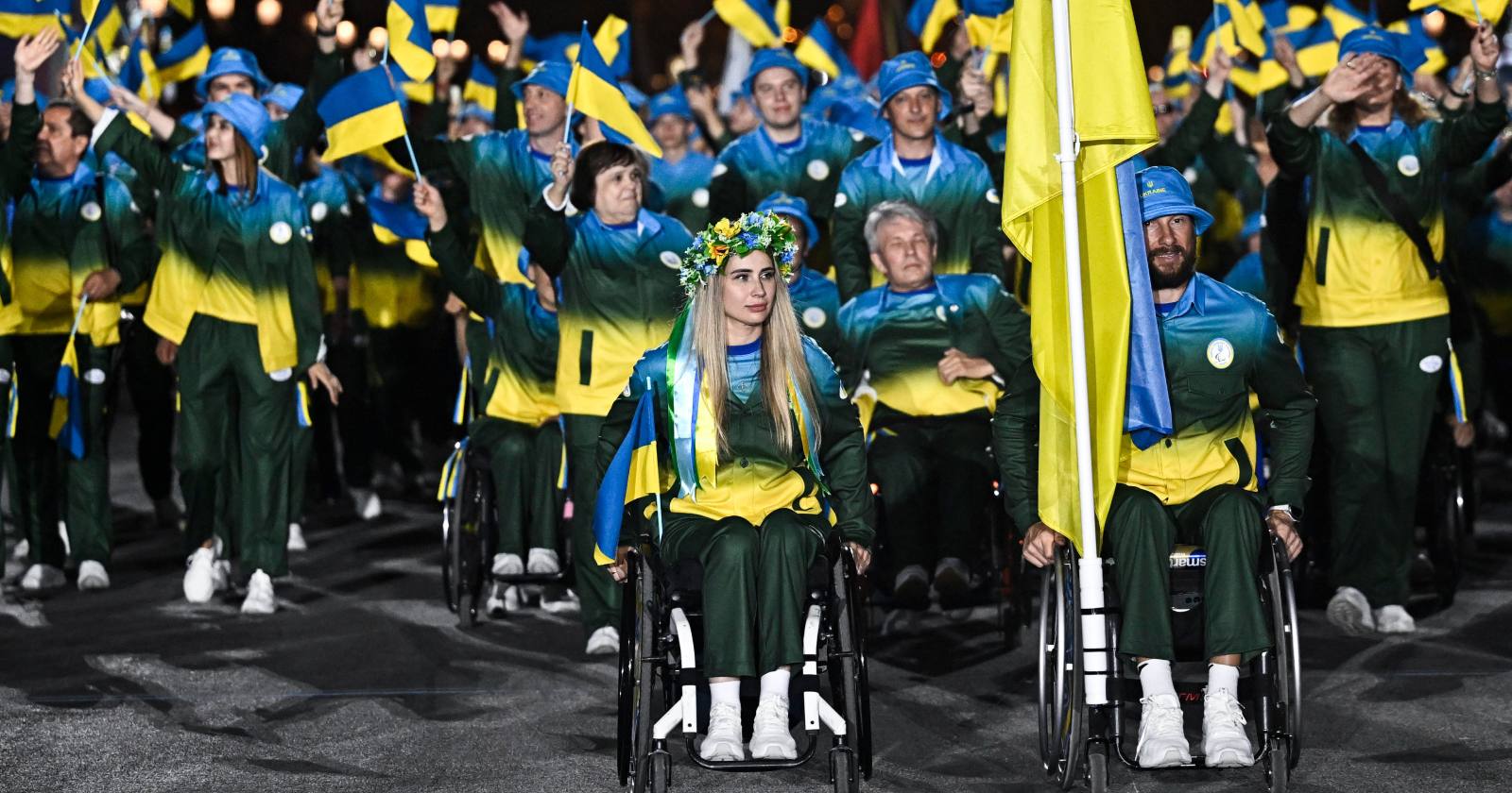 Паралімпійська збірна України на церемонії відкриття Ігор у Парижі 28 серпня 2024 / Фото Міністерство молоді та спорту України
