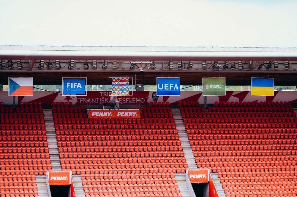 Стадион Eden Arena в чешской Праге / Фото: Украинская ассоциация футбола