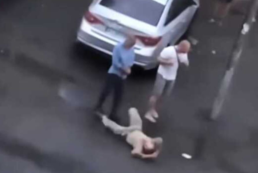 Побиття військового у Смілі / Скриншот з відео