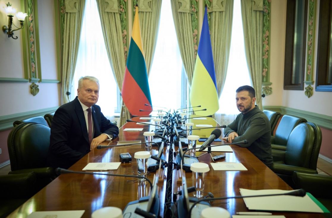 Президент Литвы Гитанас Науседа и президент Украины Владимир Зеленский / Фото: Офис президента