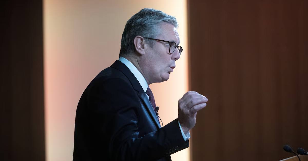 Прем'єр-міністр Великої Британії Кір Стармер виступає з промовою в центрі Лондона, 12 вересня 2024 / Фото Reuters