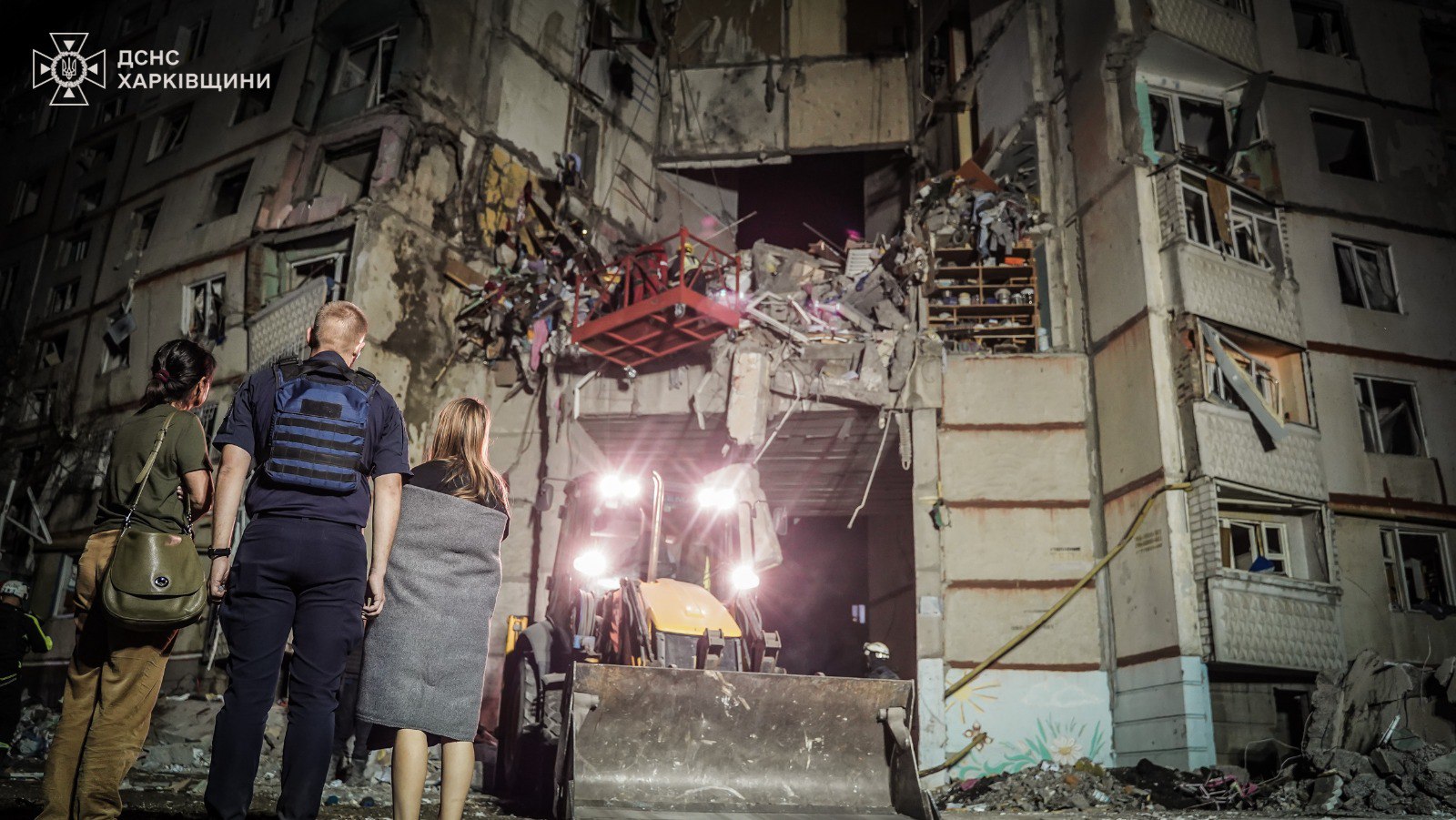 Последствия авиаудара по жилой многоэтажке в Харькове, 24 сентября 2024 года / Фото: ГСЧС